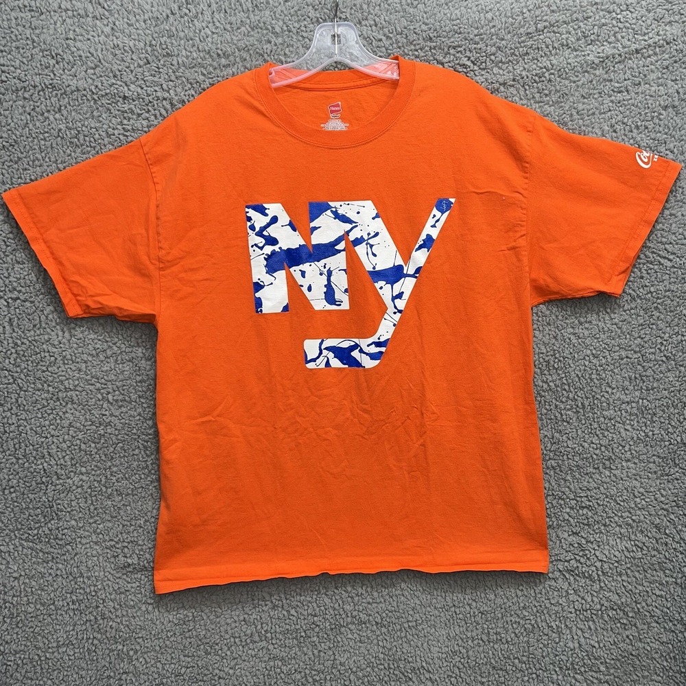 New York Islanders x Coca Cola T Shirt Men's Size XL Orange Tee SGA